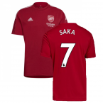 Arsenal 2021-2022 Training Tee (Active Maroon) (SAKA 7)