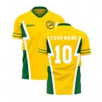 Australia 1990s Style Concept Football Kit (Libero) (Your Name)