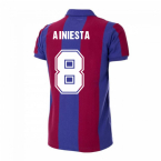 Barcelona 1980-1981 Retro Football Shirt (A.INIESTA 8)