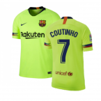 Barcelona 2018-19 Away Shirt ((Excellent) S) (Coutinho 7)