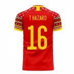Belgium 2023-2024 Home Concept Football Kit (Libero) (T HAZARD 16)