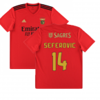 Benfica 2020-21 Home Shirt ((Excellent) L) (Seferovic 14)