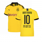 Borussia Dortmund 2019-20 Home Shirt ((Mint) XXL) (M GOTZE 10)