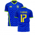 Brazil 2021-2022 Away Concept Football Kit (Fans Culture) (FABINHO 17)