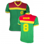 Cameroon 1989 Short Sleeve Retro Shirt 100% Cotton (GEREMI 8)
