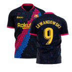 Catalonia 2025-2026 Away Concept Football Kit (Libero) (LEWANDOWSKI 9)
