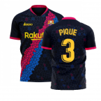 Barcelona 2020-2021 Away Concept Football Kit (Libero) (PIQUE 3)