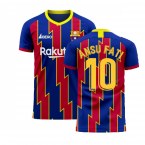 Barcelona 2020-2021 Home Concept Football Kit (Libero) (ANSU FATI 10)