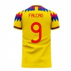 Colombia 2023-2024 Home Concept Football Kit (Libero) (FALCAO 9)