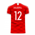 Denmark 2025-2026 Home Concept Football Kit (Viper) (DOLBERG 12)