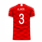 Denmark 2023-2024 Home Concept Football Kit (Viper) (KJAER 3)