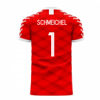 Denmark 2023-2024 Home Concept Football Kit (Viper) (SCHMEICHEL 1)