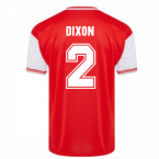 Score Draw Arsenal 1985 Centenary Retro Football Shirt (DIXON 2)