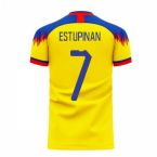 Ecuador 2023-2024 Home Concept Football Kit (Libero) (ESTUPINAN 7)