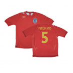 England 2006-08 Away Shirt (S) (Excellent) (FERDINAND 5)
