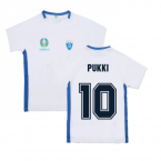 Finland 2021 Polyester T-Shirt (White) - Kids (Pukki 10)