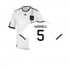Germany 2010-11 Home Shirt ((Good) S) (HUMMELS 5)