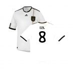 Germany 2010-11 Home Shirt ((Good) S) (OZIL 8)