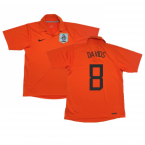 Holland 2006-08 Home Shirt (M) ((Good) M) (Davids 8)