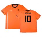 Holland 2010-11 Home Shirt ((Excellent) S) (Bergkamp 10)
