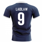 2023-2024 Scotland Flag Concept Rugby Shirt (Laidlaw 9)
