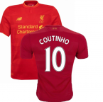 Liverpool 2016-17 Home Shirt (Excellent Condition) (S) (Coutinho 10)