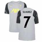 Liverpool 2021-2022 CL Training Shirt (Wolf Grey) - Kids (SUAREZ 7)