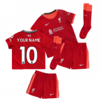 Liverpool 2021-2022 Home Little Boys Mini Kit (Your Name)