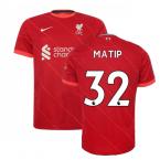 Liverpool 2021-2022 Home Shirt (Kids) (MATIP 32)