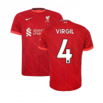 Liverpool 2021-2022 Home Shirt (VIRGIL 4)