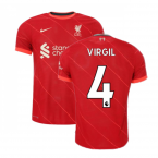 Liverpool 2021-2022 Vapor Home Shirt (Kids) (VIRGIL 4)