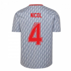 Liverpool FC 1990 Away Retro Football Shirt (Nicol 4)