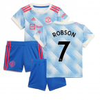 Man Utd 2021-2022 Away Baby Kit (ROBSON 7)