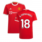 Man Utd 2021-2022 Home Shirt (B FERNANDES 18)