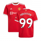 Man Utd 2021-2022 Home Shirt (Kids) (FERGUSON 99)