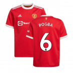 Man Utd 2021-2022 Home Shirt (Kids) (POGBA 6)