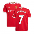 Man Utd 2021-2022 Home Shirt (Kids) (RONALDO 7)