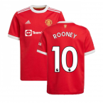 Man Utd 2021-2022 Home Shirt (Kids) (ROONEY 10)