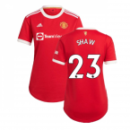 Man Utd 2021-2022 Home Shirt (Ladies) (SHAW 23)