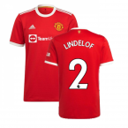 Man Utd 2021-2022 Home Shirt (LINDELOF 2)