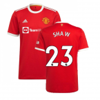 Man Utd 2021-2022 Home Shirt (SHAW 23)