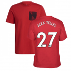 Man Utd 2021-2022 STR Graphic Tee (Red) (ALEX TELLES 27)