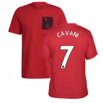 Man Utd 2021-2022 STR Graphic Tee (Red) (CAVANI 21)