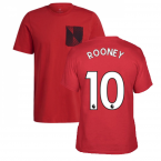 Man Utd 2021-2022 STR Graphic Tee (Red) (ROONEY 10)