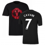 Man Utd 2021-2022 Tee (Black) (CAVANI 21)