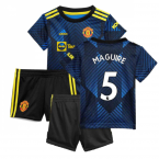 Man Utd 2021-2022 Third Baby Kit (Blue) (MAGUIRE 5)