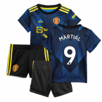 Man Utd 2021-2022 Third Baby Kit (Blue) (MARTIAL 9)