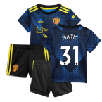 Man Utd 2021-2022 Third Baby Kit (Blue) (MATIC 31)