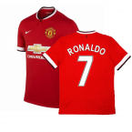 Manchester United 2014-15 Home Shirt ((Excellent) L) (Ronaldo 7)