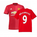 Manchester United 2016-17 Home Shirt ((Excellent) S) (Ibrahimovic 9)